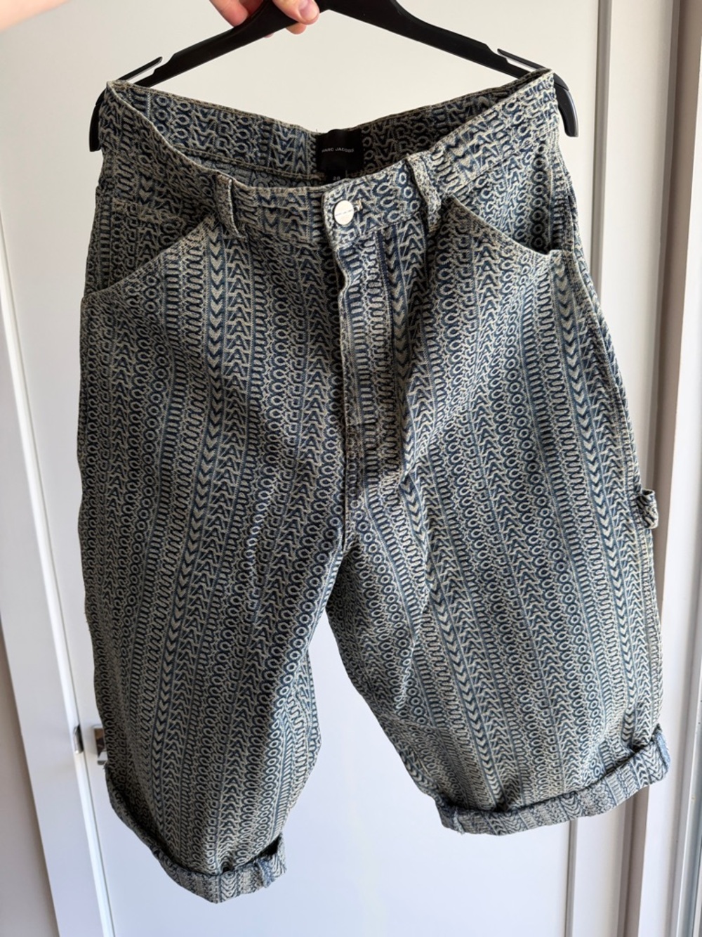 Marc Jacobs Blue and Cream Jacquard Shorts